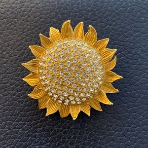 Vintage Carolee Sunflower Brooch